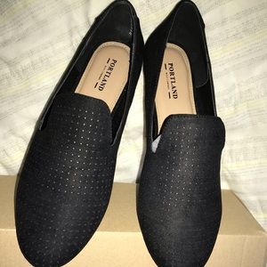 Portland Boot Company Black Flats